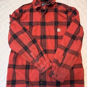 Carhartt Red and Black Plaid Shirt